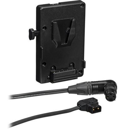 Picture of Litepanels A/B V-Mount Battery Bracket with P-Tap to 3-pin XLR cable