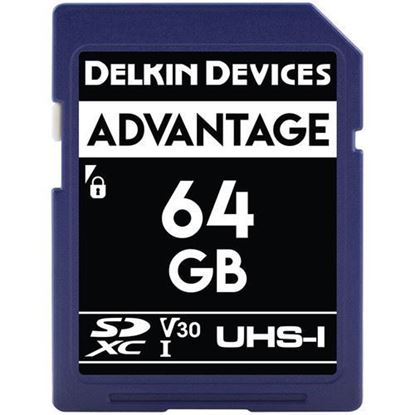 Picture of Delkin Devices 64GB Advantage UHS-I SDXC Memory Card
