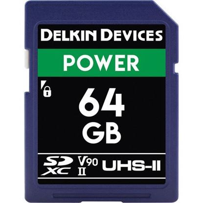 Picture of Delkin Devices 64GB Power UHS-II SDXC Memory Card