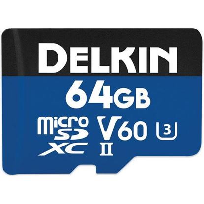 Picture of Delkin Devices 64GB Prime UHS-II microSDXC Memory Card